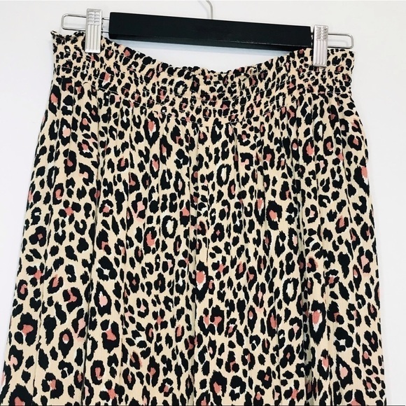 Joe B by Joe Benbasset Leopard Cheetah Midi Animal Print Smock Faux Wrap Skirt - Picture 4 of 12